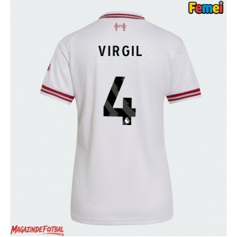 Liverpool Virgil van Dijk #4 Tricou Fotbal Replică 2026-27 Femei Deplasare